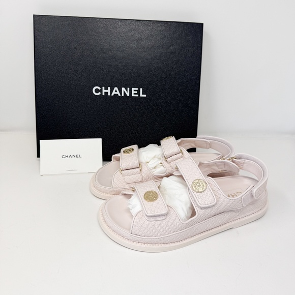 Chanel Pink Dad's Sandals - Picture 1 of 9